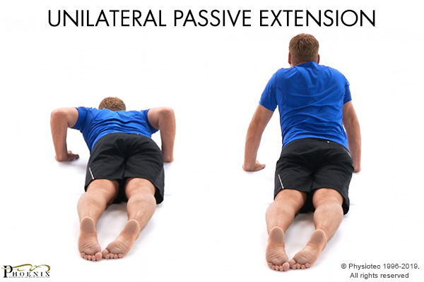 unilateral extension for backache
