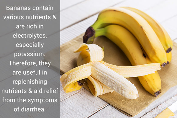 bananas can help promote regular bowel movements
