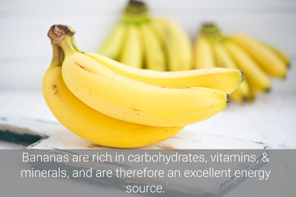 bananas also serve as a natural energy source