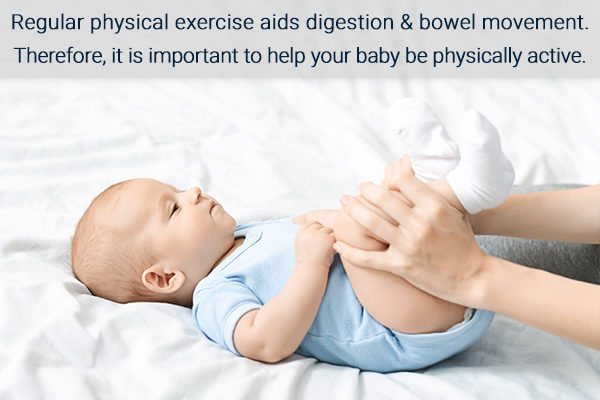 gentle exercises can help relieve infant constipation