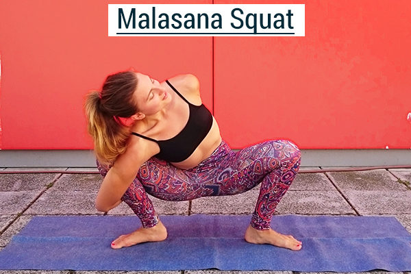 yogi squat pose for climbers