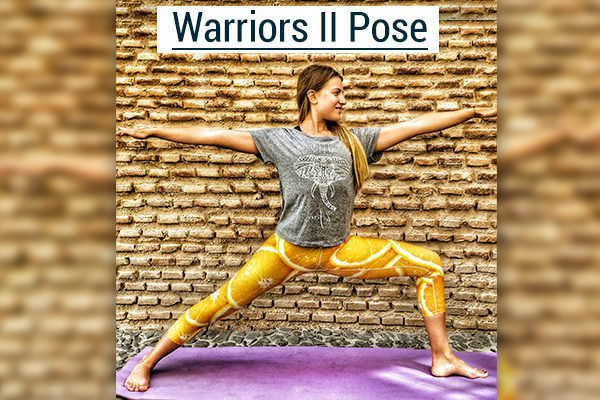 warriors yoga pose 