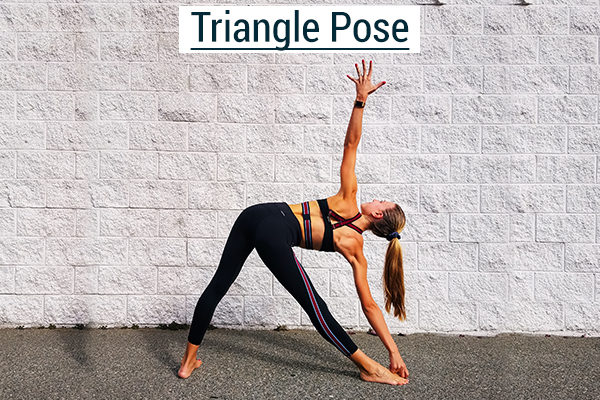 triangle yoga pose for climbers