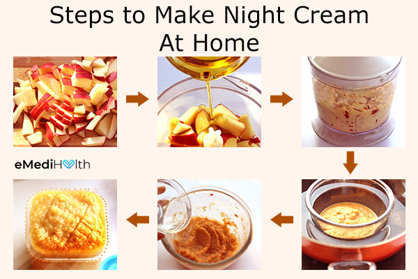 how to make diy apple night cream