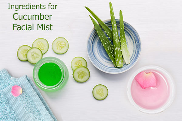 DIY cucumber facial mist ingredients