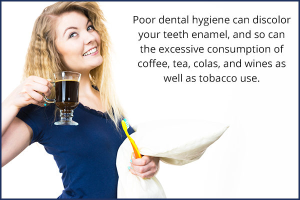 causes behind tooth discoloration