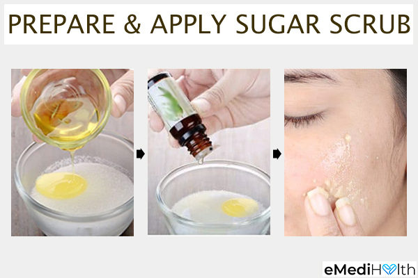 how to prepare and apply sugar scrub