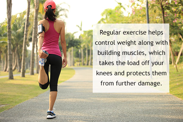 regular exercising can help prevent knee pain