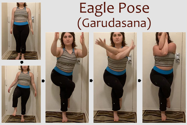 eagle yoga pose (garudasana)