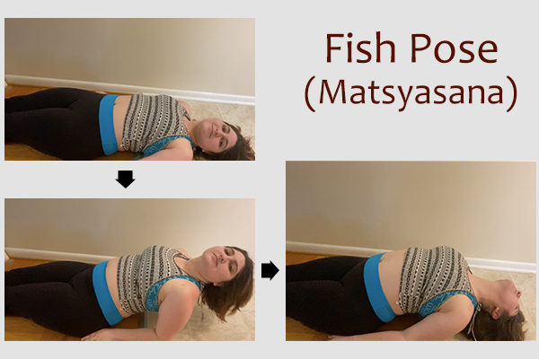 fish yoga pose (matsyasana)