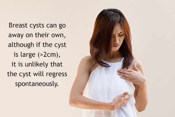 can breast cysts go away on their own?