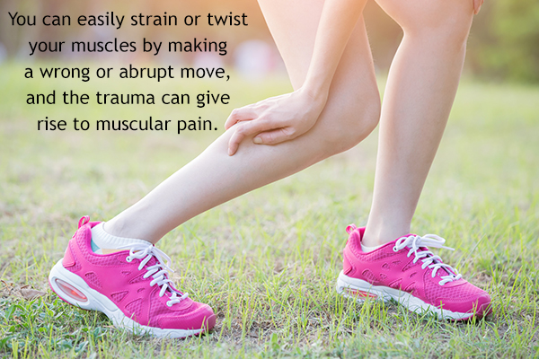 certain injuries can cause muscle pain