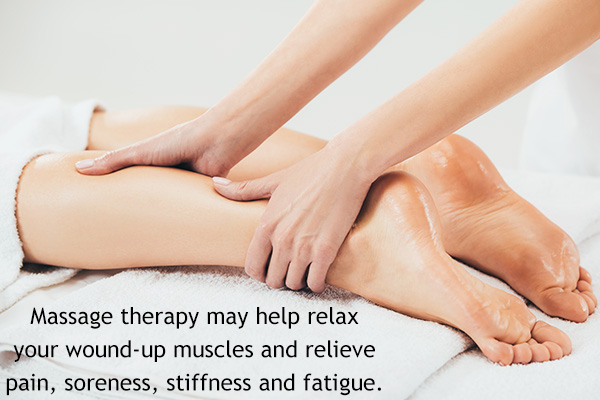 massage therapy may aid in soothing muscle pain
