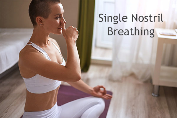 single nostril breathing technique for constipation relief