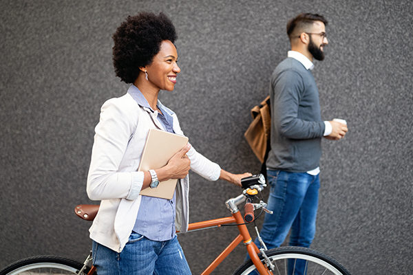 walking/biking to work can help you stay in shape