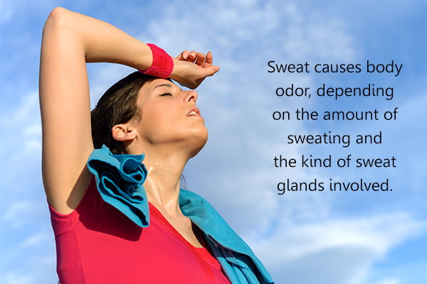 does sweat causes body odor?