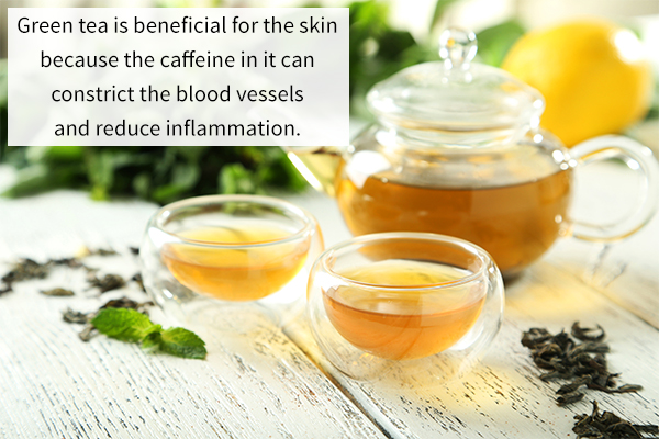 benefits of green tea for the skin