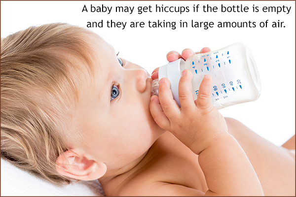 what triggers hiccups in babies after eating?