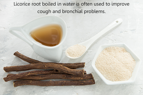 consuming licorice root can help relieve cough