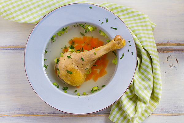 consuming warm chicken soup can help relieve flu
