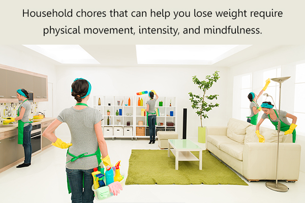types of household chores that can aid weight loss