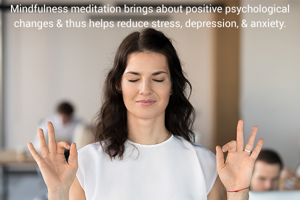 practicing meditation can help reduce stress and depression