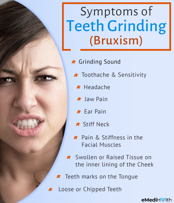 signs and symptoms of teeth grinding (bruxism)