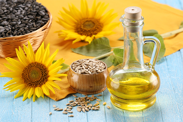 Apply sunflower seed oil