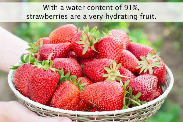 strawberries have a high water content and are nutritious