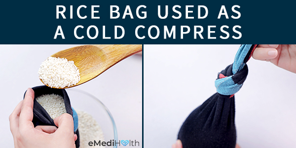 rice bag can be used as a cold compress