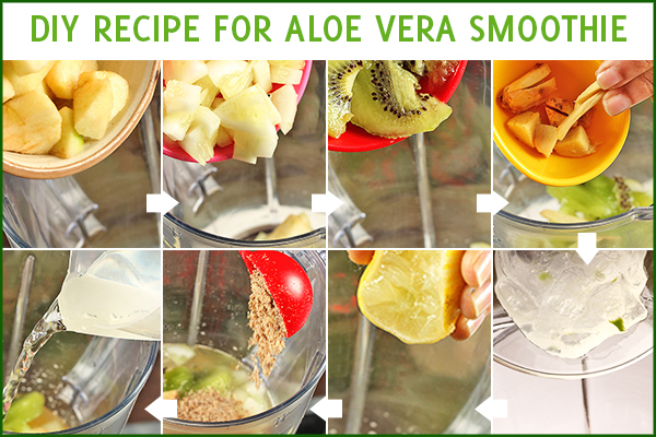 steps to make aloe vera smoothie