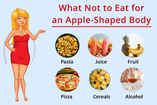 foods to avoid for an apple-shaped body type