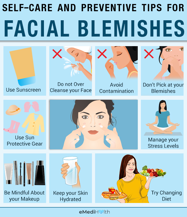 self-care tips to prevent blemishes
