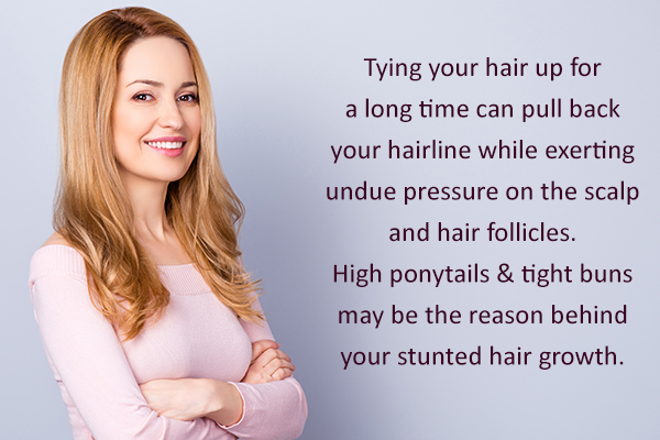 avoid tying up your hair