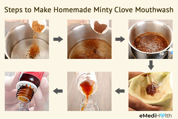 steps to make a homemade mouthwash