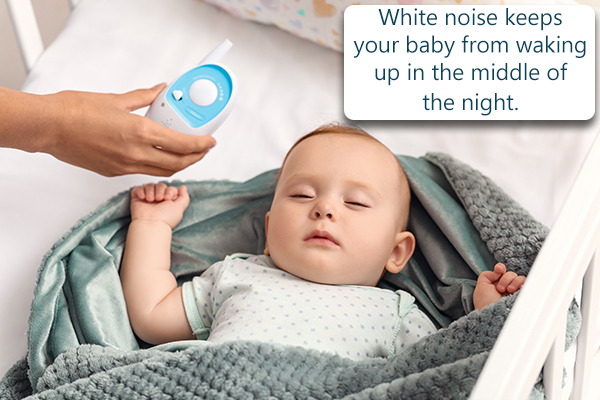 playing white noise sounds can help lull your baby to sleep