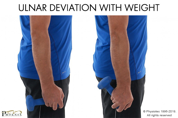 ulnar deviation with weight