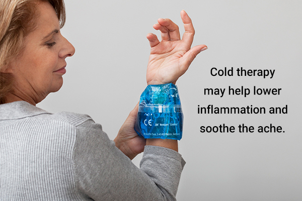 cold therapy can help lower inflammation and relieve gout pain