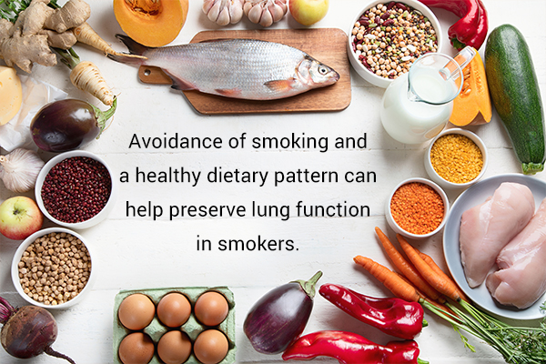 dietary tips to manage smoking-induced lung damage