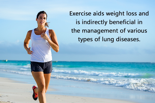 regular exercising can help manage lung diseases