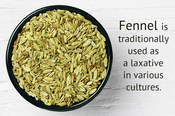 fennel can aid in constipation relief