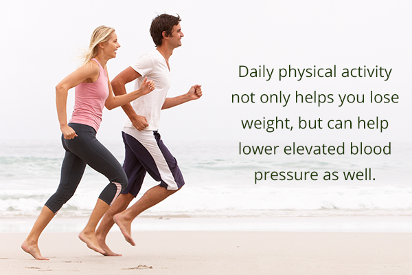 regular physical activities can help reduce high blood pressure