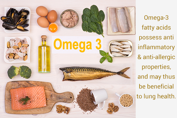 omega-3 fatty acids can help prevent various lung ailments