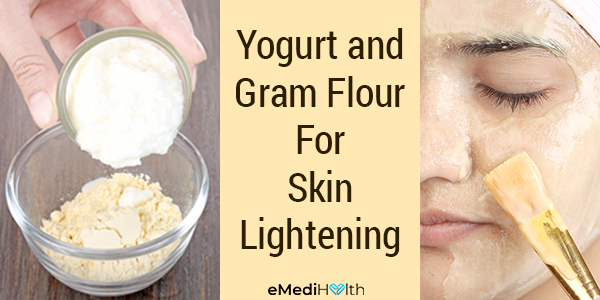 yogurt and gram flour can help moisturize your skin