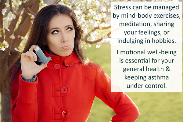 manage stress as it is a causative factor for asthma