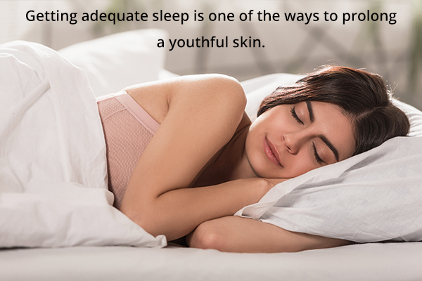 sound sleep is important for younger-looking skin