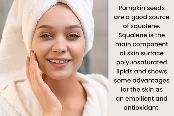 pumpkin seeds can help promote skin health
