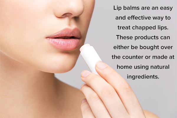 otc or homemade lip balms can soothe chapped lips