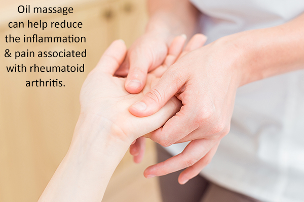 oil massage can help reduce joint pain and inflammation