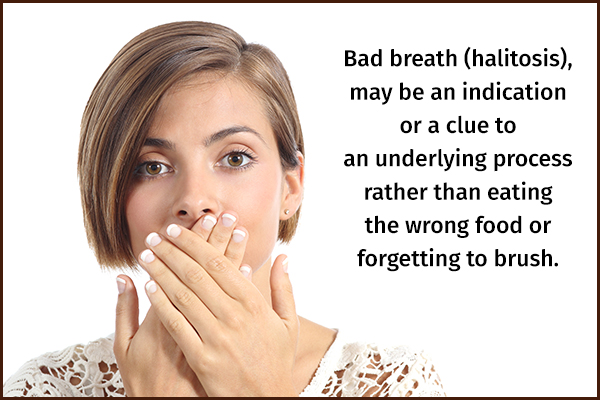 bad breath can be an indicator of toxin overload in the body